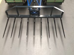 Râteau à neuf dents RP 180 pour charges lourdes